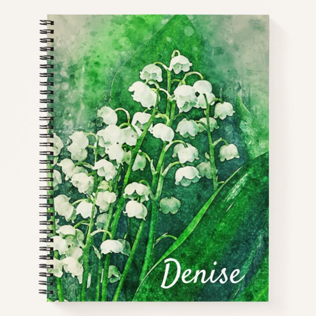 Lily de la Vallée Carnet personnalisé (Devant)