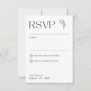 Lily de la vallée - Collation blanche RSVP