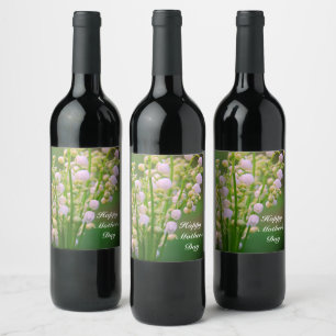 Lily de la vallée étiquette personnalisé vin