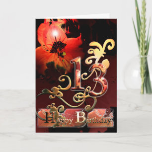 Lily Dream flower Happy Birthday nature Card