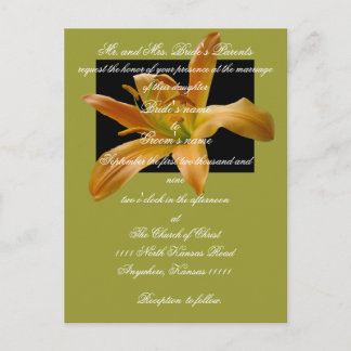 Lily Faire-part de mariage avec les écritures