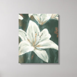 Lily Flower Painting Canvas Print