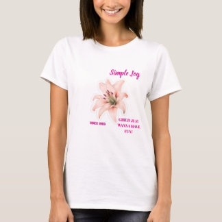  Lily Flower T-Shirt – Aesthetic Floral Design