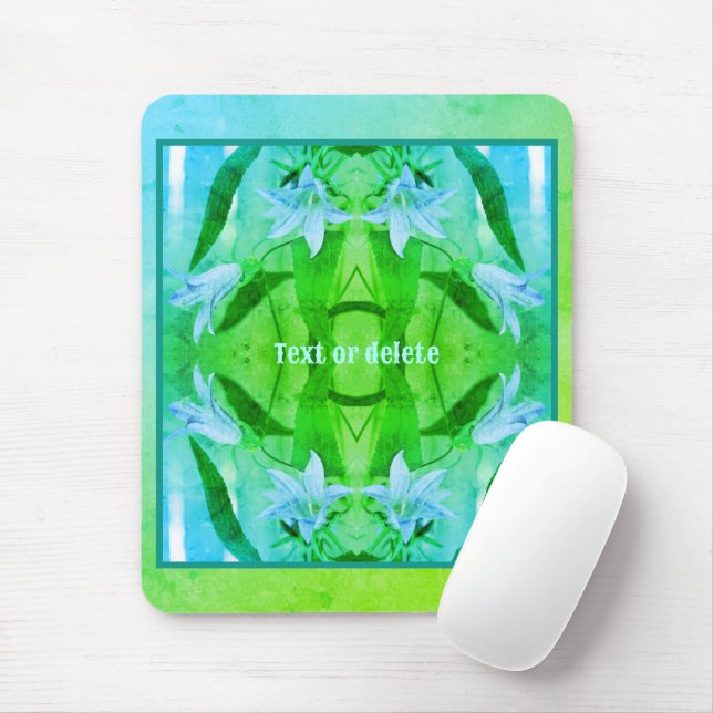 Lily Flowers Abstract Colours Personalized Mouse Pad (With Mouse)