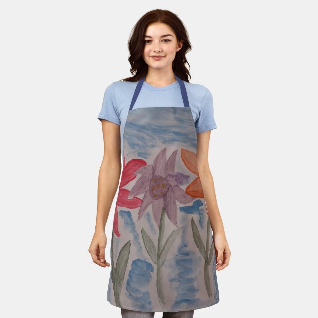 Lily Flowers Apron (Worn)