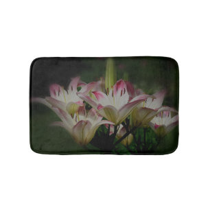 Lily Flowers Bath Mat