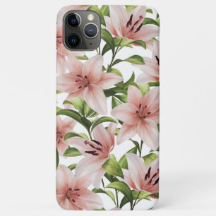 Lily flowers. Floral pattern iPhone 11 Pro Max Case