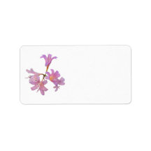 Lily Flowers Return Address Label