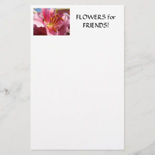 LILY FLOWERS STATIONERY Flowers for Friends!