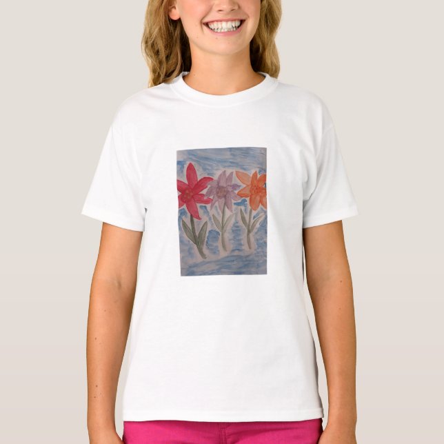 Lily Flowers T-Shirt (Front)