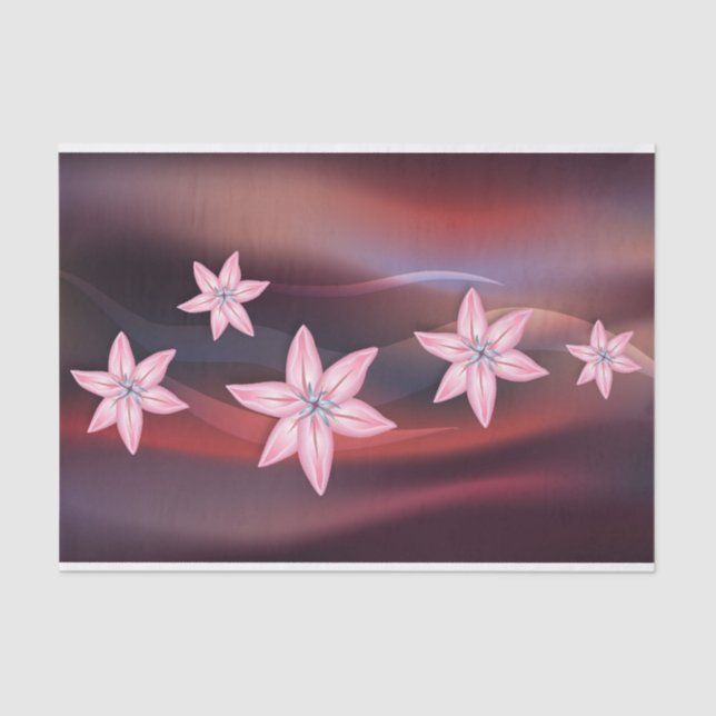 Lily Flowers Tissue Paper (Front)
