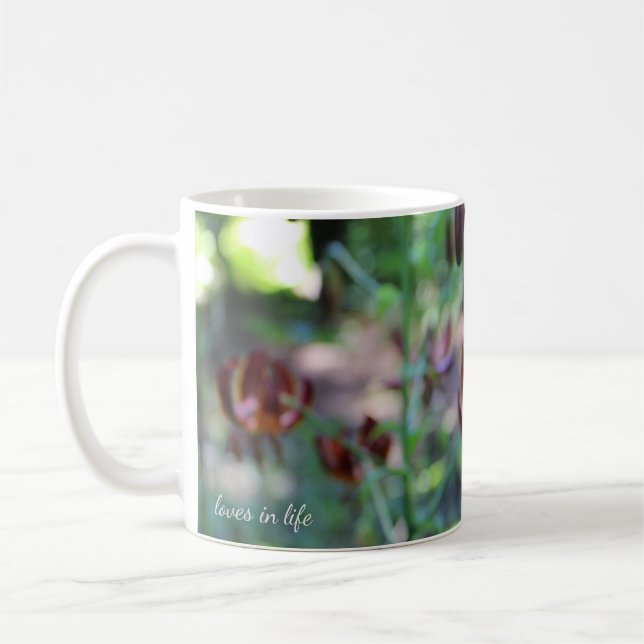 Lily Garden Coffee Mug (Left)