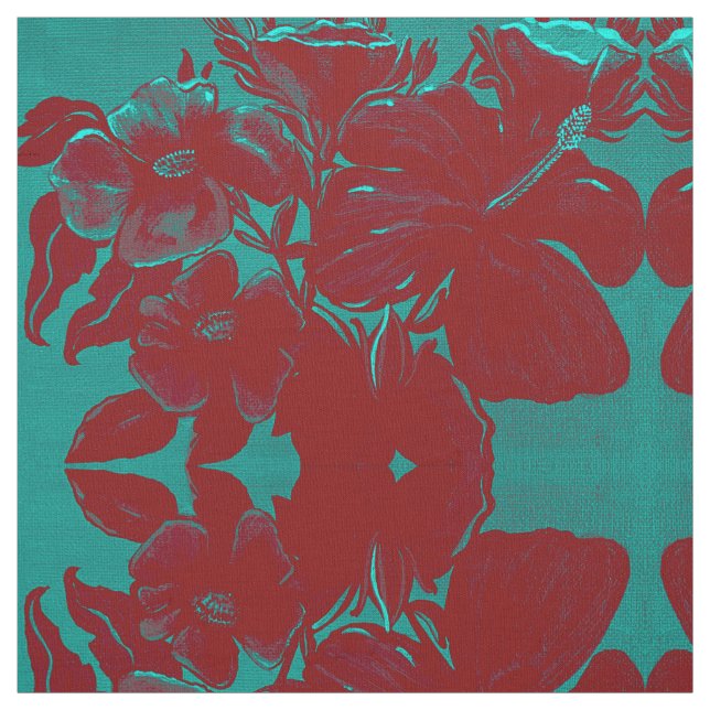 Lily in Augusta and Red Fabric (Swatch)