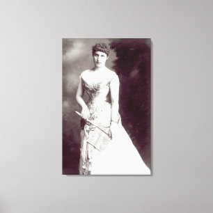 Lily Langtry (1853-1929) performing at the Haymark Canvas Print