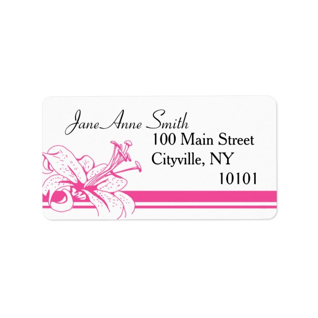 Lily & Lantern Wedding Collection, Return Label 1 (Front)