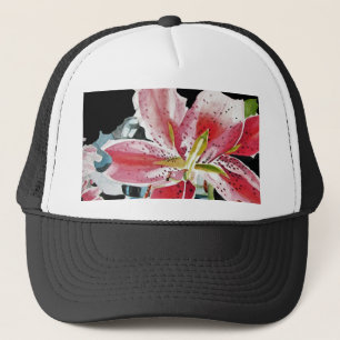 Lily Lillies Watercolor flower Baseball Hat