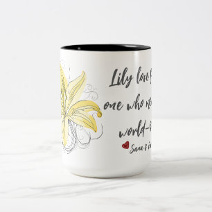 Lily Love Floral Mug – Mom Gift