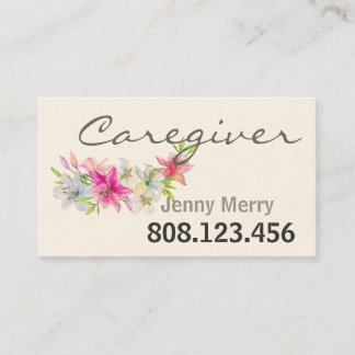 Lily of Compassion : Cartes de visite aidants