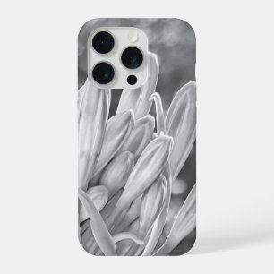 Lily of the Nile Close Up Black & White iPhone 15 Pro Case