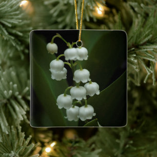 Lily of the Valley-0308 Ceramic Ornament