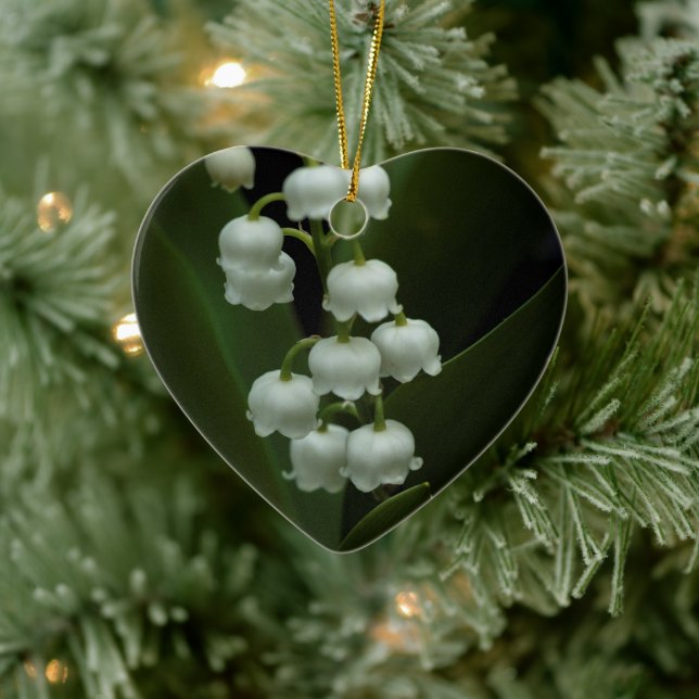 Lily of the Valley-0308 Ceramic Ornament (Tree)