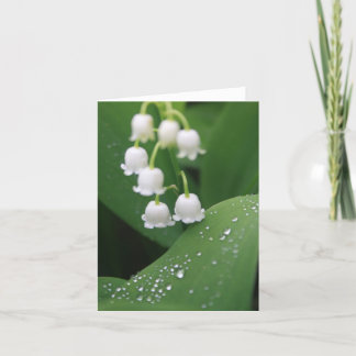 Lily of the Valley After the Rain Note Card