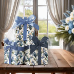 Lily of the Valley and Hawthorn Floral Patterns Wrapping Paper Sheet<br><div class="desc">Beautiful lily of the valley and hawthorn flowers floral patterns.</div>