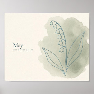 Lily of the Valley Art Print May Flower