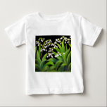 Lily of the Valley Baby T-Shirt<br><div class="desc">A delicate lily of the valley design on shirts and merchandise by designer Carolyn McFann of Two Purring Cats Studio.</div>