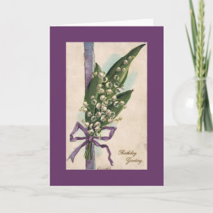 Lily of the Valley Birthday Card