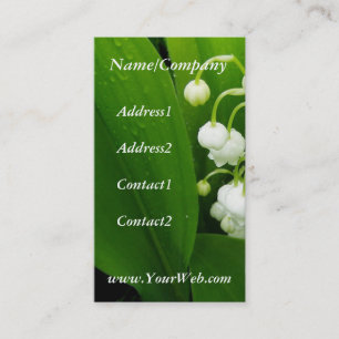 Lily of the Valley Business Card