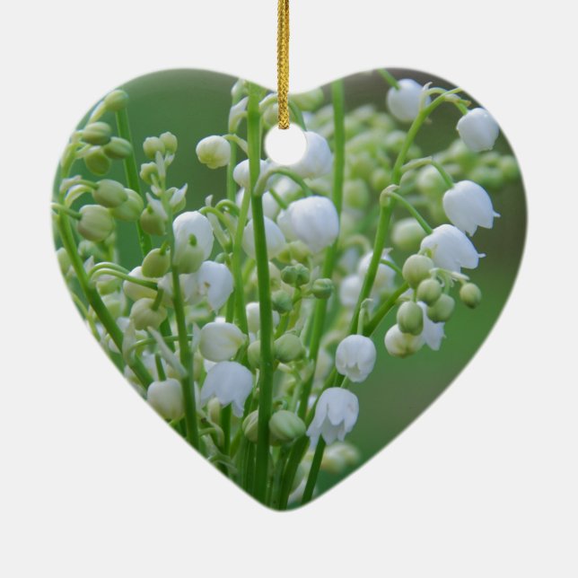 Lily of the valley ceramic ornament (Back)