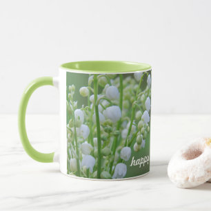 Lily of the valley coffee mug