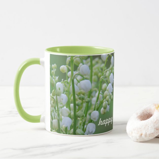 Lily of the valley  coffee mug (With Donut)