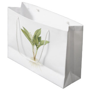 Lily-of-the-valley(Convallaria majalis) by Redouté Large Gift Bag