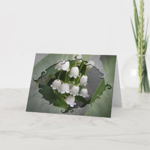 Lily Of The Valley Easter Card (Large Font)