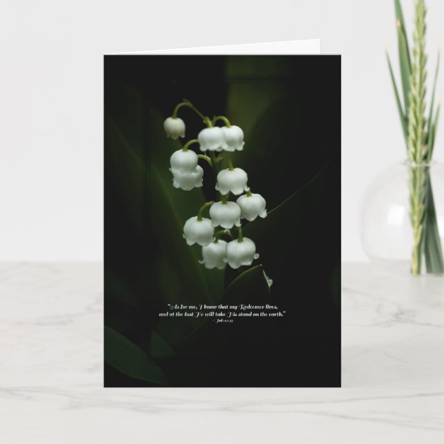 Lily of the Valley Easter/Christian Greeting Card (Front)