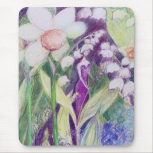 lily of the valley elve mouse pad