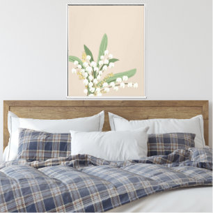 Lily Of The Valley Floral Canvas Print