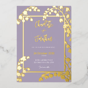Lily of the Valley Floral Garden Wedding Gold