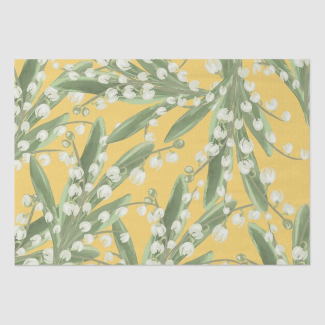 Lily of the valley Floral  Tissue Paper (Front)