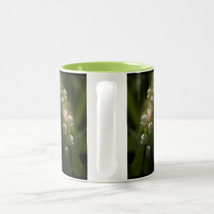 Lily Of The Valley Floral Two-Tone Coffee Mug