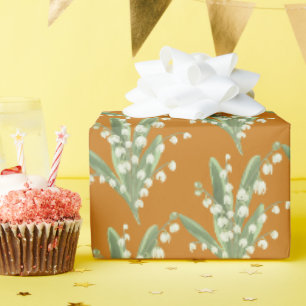 Lily of the Valley Floral Wrapping Paper