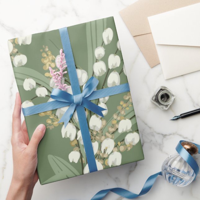 Lily of the valley Floral  Wrapping Paper (Gifting)