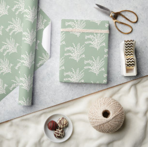 Lily of the Valley Floral Wrapping Paper