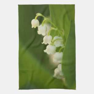 Lily of the Valley Flower Kitchen Towel