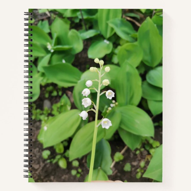 Lily of the Valley Flower Notebook (Front)