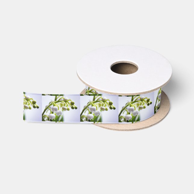 Lily of the Valley Flowers Satin Ribbon (Spool)