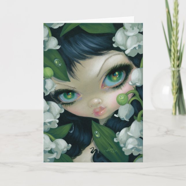 "Lily of the Valley" Greeting Card (Front)
