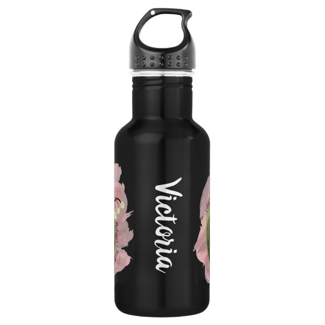 Lily of the Valley Happiness Personalized 532 Ml Water Bottle (Front)